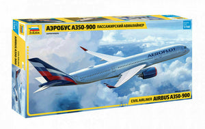 Zvezda 1/144 Airbus A350-900 Aeroflot Civil Airliner 7039C