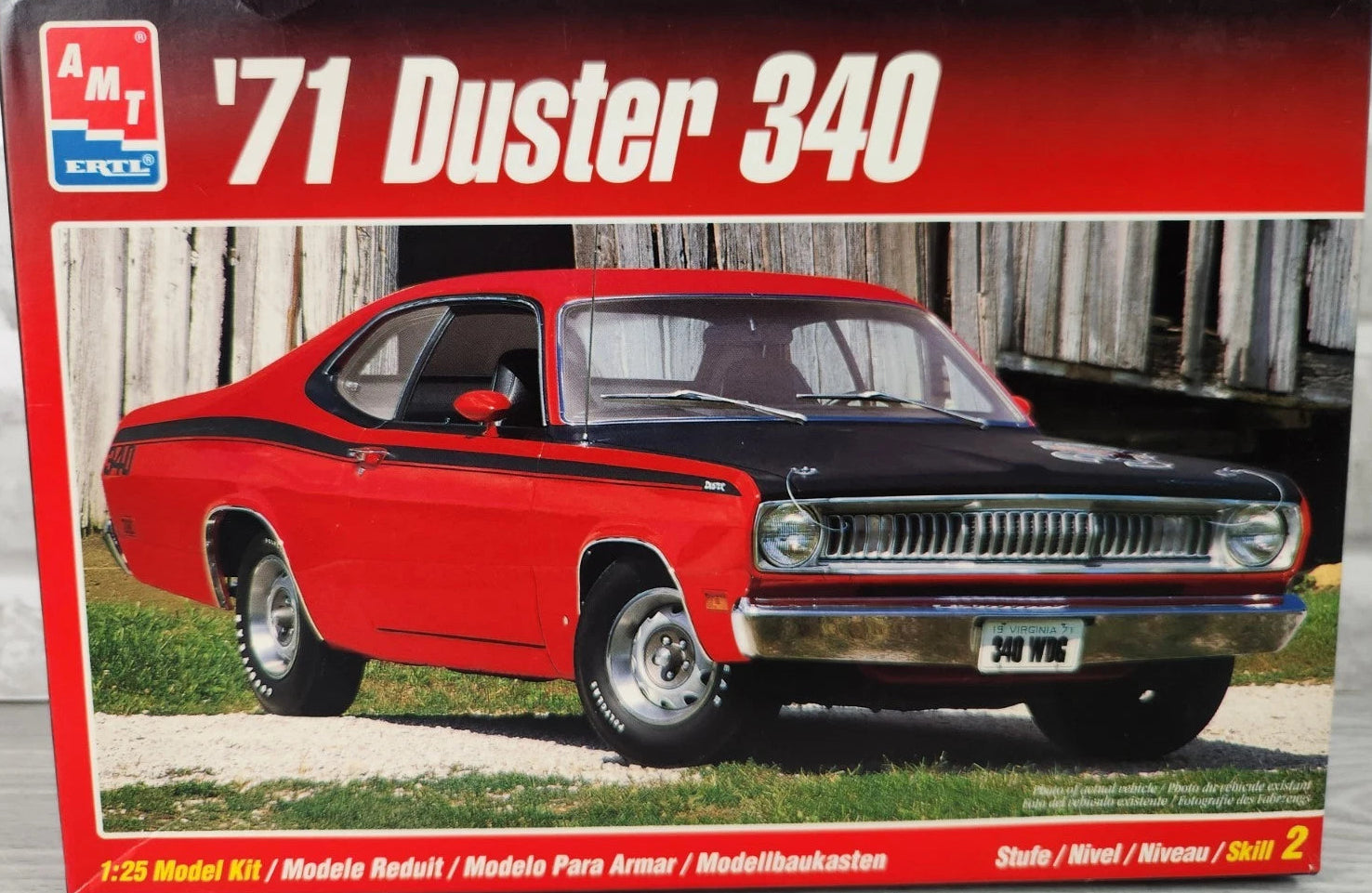 AMT ERTL 1/25 '71 Duster 340 Plastic Model Kit 8437C OPEN BOX