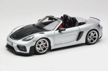 Load image into Gallery viewer, Norev 1/18 Porsche 718 Spyder RS Weissach 2023 Silver 187270