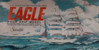 Scientific U.S. Coast Guard Training Ship Eagle Wood Ship Model Kit 168C OPEN BOX