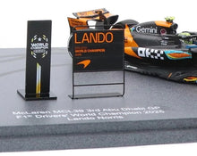 Load image into Gallery viewer, Spark 1/43 McLaren MCL39 Formula 1 3rd Abu Dhabi GP F1 Champion 2025 Lando Norris S9678