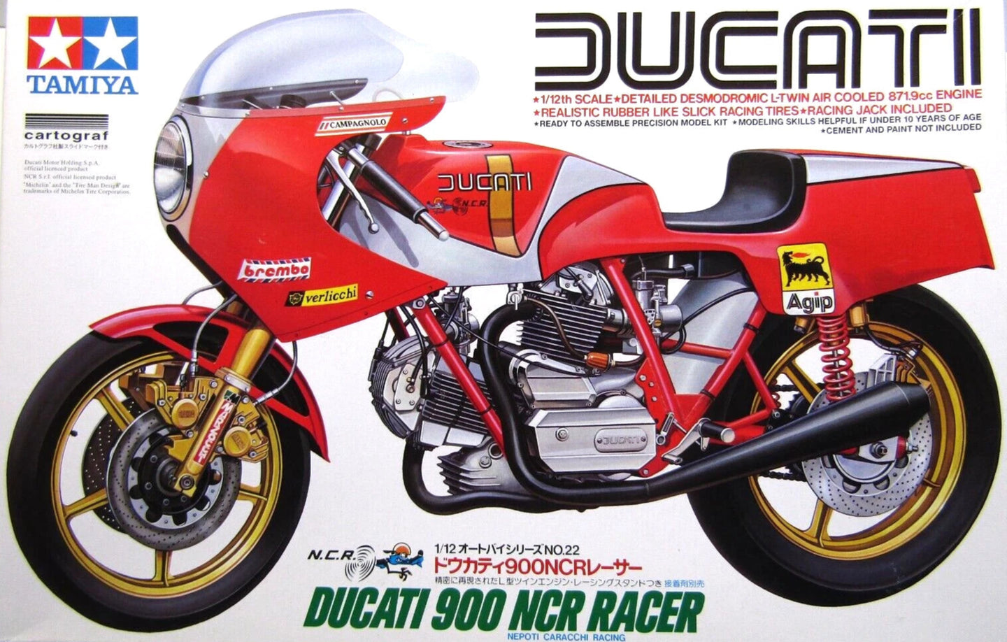 Tamiya 1/12 Ducati 900 NCR Racer 14022C OPEN BOX – Burbank's