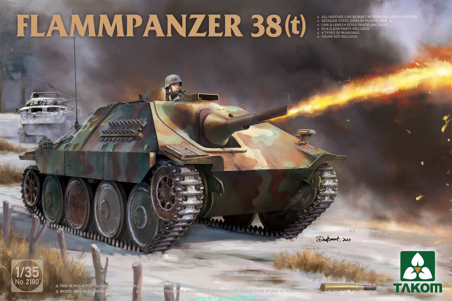 Takom 1/35 German Flammpanzer 38(t) 2180