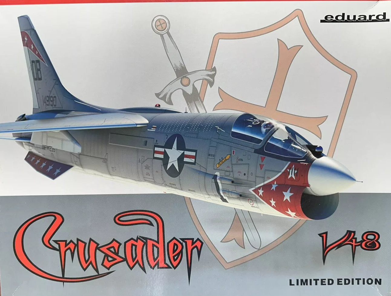 Eduard 1/48 US F-8 Crusader Limited Edition 11110C OPEN BOX with Brassin