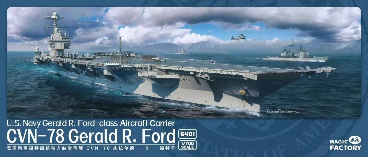 Magic Factory 1/700 US Navy Aircraft Carrier CVN-78 Gerald R. Ford