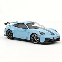 Load image into Gallery viewer, Norev 1/18 Porsche 911 GT3 RS Weissach Package 2025 (Gulf Blue) 187000