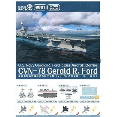 Magic Factory 1/700 US Navy Aircraft Carrier CVN-78 Gerald R. Ford 6501 