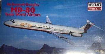 Minicraft 1/144 Trans World Airlines McDonnell Douglas MD-80 14452C NOS Sealed