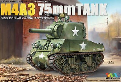 Tiger Model Cute Tank US Army M4A3 75mm Tank TM511