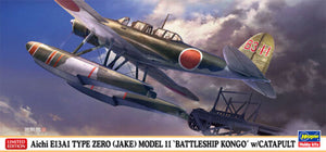 Hasegawa 1/72 Aichi E13A1 Type Zero (Jake) Model 11 "BB Kongo" w/Catapult 02416