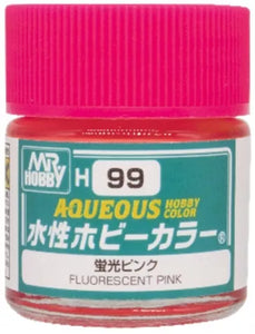 Mr. Hobby Aqueous H099 Fluorescent Pink 10ml