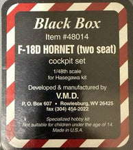 Load image into Gallery viewer, Hasegawa 1/48 US F-18D Hornet "Night Attack" PT3C with Extras OPEN BOX