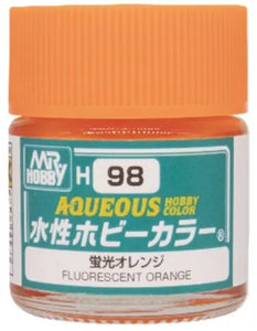 Mr. Hobby Aqueous H098 Fluorescent Orange 10ml