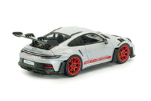 Load image into Gallery viewer, Solido 1/43 Porsche 911 (992) GT3 Ice grey Met / Pyro Red S4314802