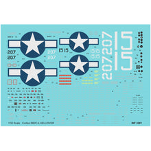 Load image into Gallery viewer, HGW 1/32 US SB2C-4 Helldiver Basic LIne Wet Transfers and Masks 132837
