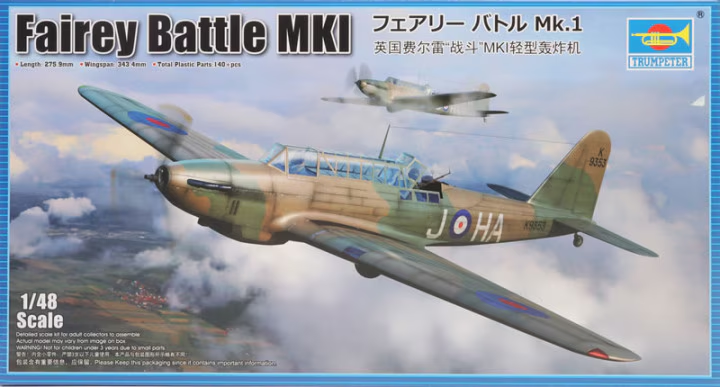 Trumpeter 1/48 British Fairey Battle Mk.I 05831