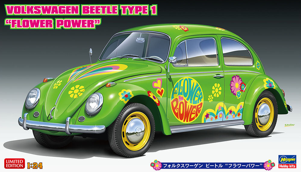Hasegawa 1/24 Volkswagen VW Type1 Beetle Flower Power 20488