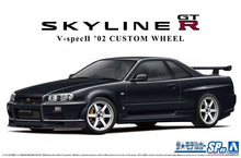 Load image into Gallery viewer, Aoshima 1/24 Nissan Skyline GT-R V-spec II 2002 Custom Wheel 06695