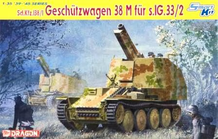 Dragon 1/35 German Geschutzwagen 38H Fur S.IG 33/2 Smart Kit 6429 OPEN BOX