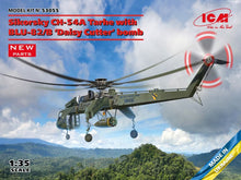 Load image into Gallery viewer, ICM 1/35 CH-54A Tarhe US Heavy Helicopter w/ M-121 Bomb 53055