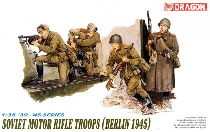 Dragon 1/35 Russian Soviet Motor RIfle Troops Berlin 1945 6019