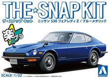 Load image into Gallery viewer, Aoshima Snap Kit 1/32 Nissan 240Z Fairlady Blue #13-E 06259