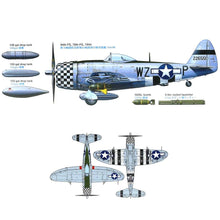 Load image into Gallery viewer, Tamiya 1/48 US P-47D Thunderbolt Bubbletop w/ 1/4t 4x4 Light Vehicle 25214