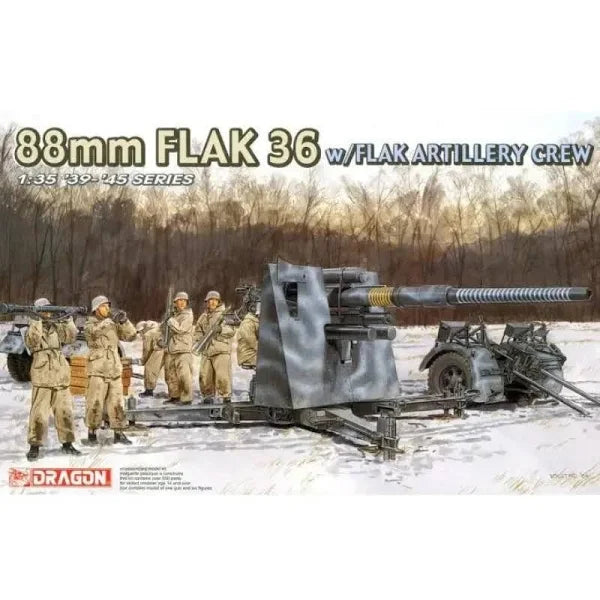 Dragon 1/35 88mm Flak 36 with Flak Artillery Crew 6260