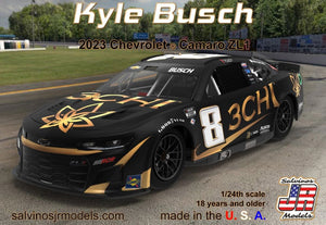 Salvinos 1/24 Kyle Busch #8 2023 Chevrolet Camaro ZL1 "3CHI" 2023KPB COMING SOON