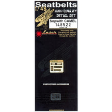 Load image into Gallery viewer, HGW 1/48 British Sopwith Camel Pre-Cut Microtextile/Photoetch Seatbelts 148522