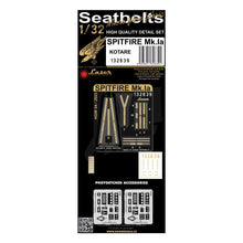 Load image into Gallery viewer, HGW 1/32 British Spitfire Mk.I Seatbelts with PE Buckles for Kotare Kit 132639'