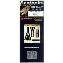 Load image into Gallery viewer, HGW 1/32 British Spitfire Mk.II Microtextile Seatbelts with PE Buckles 132548