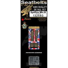Load image into Gallery viewer, HGW 1/32 British Spitfire Mk.IX Microplastic/Photoetch Seatbelts 132593'