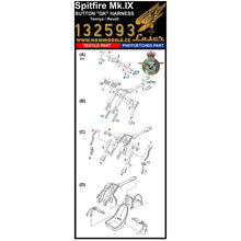 Load image into Gallery viewer, HGW 1/32 British Spitfire Mk.IX Microplastic/Photoetch Seatbelts 132593'