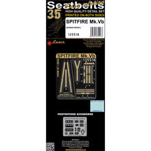 Load image into Gallery viewer, HGW 1/35 British Spitfire Mk.Vb Textile/Photoetch Seatbelts 135516'