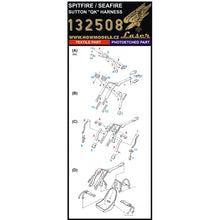 Load image into Gallery viewer, HGW 1/32 British Sutton "QK" Harness Microplastic/Photoetch Seatbelts 132508
