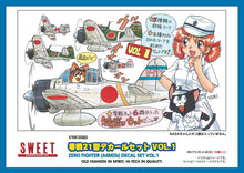 Load image into Gallery viewer, Sweet 1/144 Japanese Zero Fighter (A6M2b) Decal Set VOL.1 ( 6 Kits ) SWTNASA-700