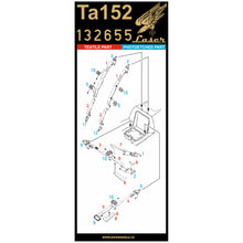 Load image into Gallery viewer, HGW 1/32 German Ta152 H-1/2 Textile Seatbelts with PE Buckles 132655'