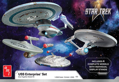 AMT Star Trek 1:2500 TOS Enterprise, Enterprise A, Enterprise B, and NX-01 COMING SOON!