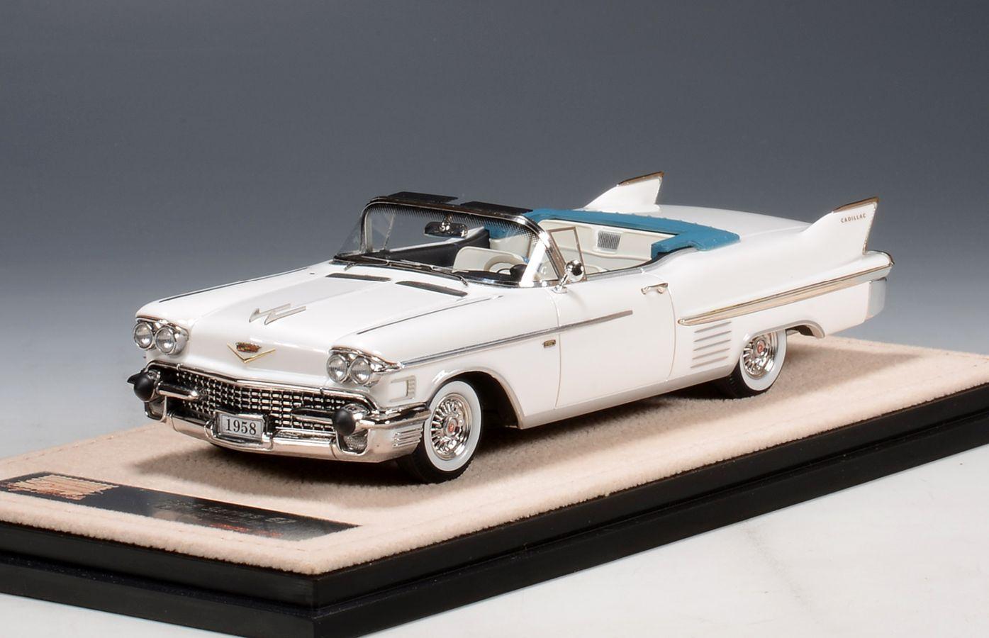 Stamp 1/43 1958 Cadillac Series 62 Convertible White STM58307 LAST