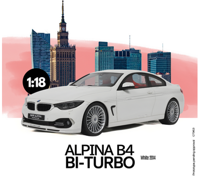 GT Spirit 1/18 BMW Alpina B4 Bi-Turbo (2024) White GT963