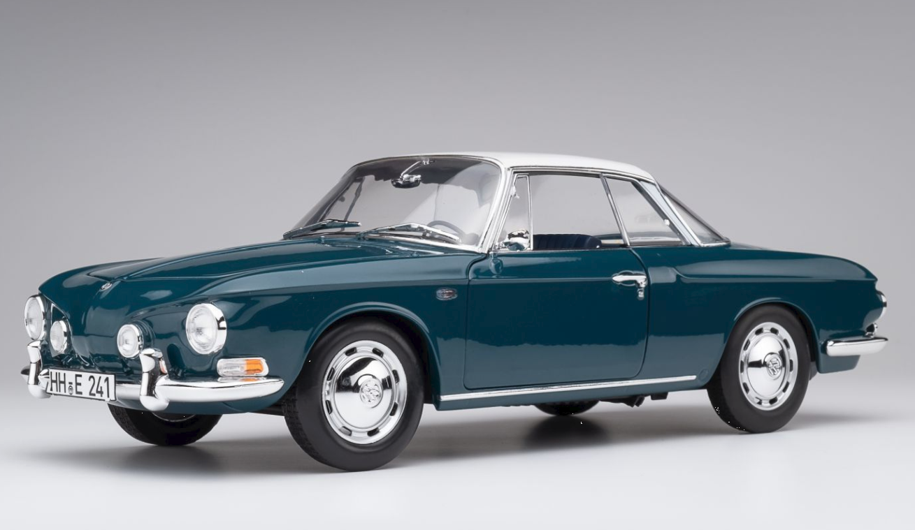 ミニカー1/18箱ありVolkswagen Karmann Ghia 1957 Norev 1/18 Volkswagen Karmann Ghia Typ 34 Sea Blue/ White Top