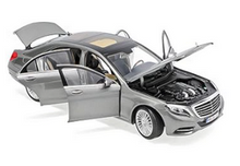 Load image into Gallery viewer, Norev 1/18 Mercedes-Benz S-Class Sedan 2013(W222/V222) Silver Grey Met 183481
