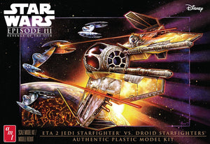 AMT 1/32 Star Wars: Revenge of the Sith Jedi Starfighter vs. Droid Starfighters AMT1436