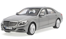 Load image into Gallery viewer, Norev 1/18 Mercedes-Benz S-Class Sedan 2013(W222/V222) Silver Grey Met 183481