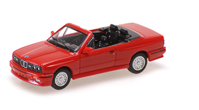 Minichamps 1/87 HO BMW M3 (E30) Convertible 1988 Red 870020230