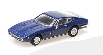 Minichamps 1/87 HO Maserati Ghibli Coupe 1969 Blue 870123021