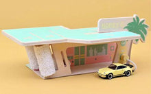 Load image into Gallery viewer, Norev 1/43 Palm Springs Gas Station w/ Yellow Porsche 911 Turbo G43000