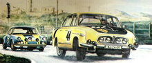 Load image into Gallery viewer, AutoCult 1/43 Tatra 603-2 B5  "Marathon de la Route" 1966  #44 ATC90354