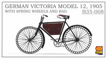 Load image into Gallery viewer, Copperstate Models 1/35 German Victoria Bicycle Model 12 1905 w/ Spring Wheels B35-008